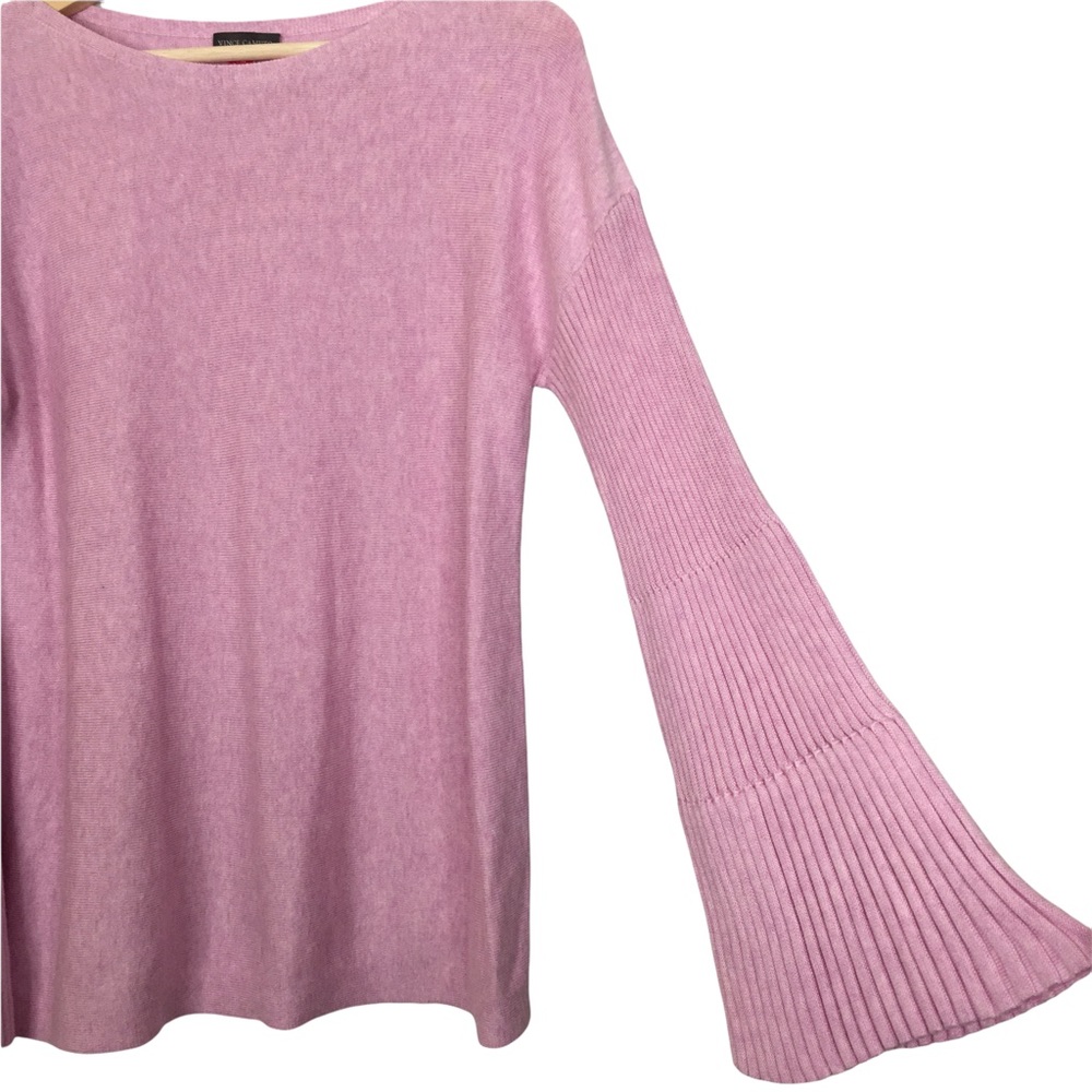 Vince Camuto Ribbed Bell Long Sleeve Pullover Sweater - Picture 9 of 11